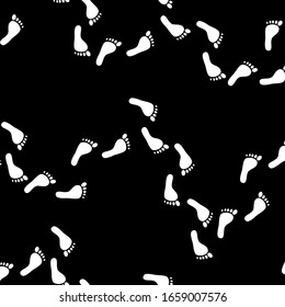 Footprint vector image background material