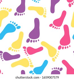 Footprint vector image background material