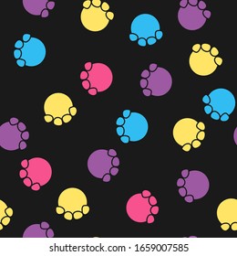 Footprint vector image background material