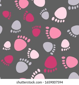 Footprint vector image background material