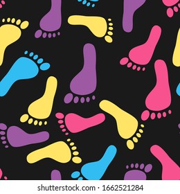 Footprint vector image background material