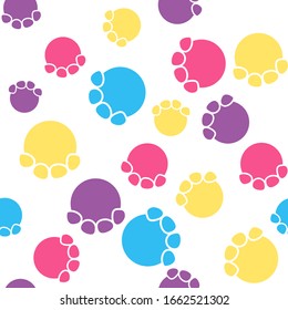 Material de fondo de imagen vectorial de la huella