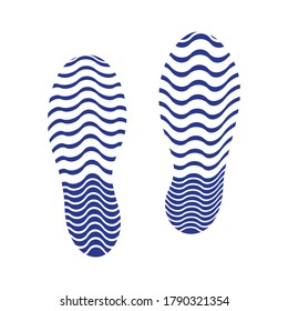 Footprint vector sketch icon isolated on background. Hand drawn Footprint icon. Footprint sketch icon for infographic, website or app.