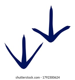 Footprint vector sketch icon isolated on background. Hand drawn Footprint icon. Footprint sketch icon for infographic, website or app.
