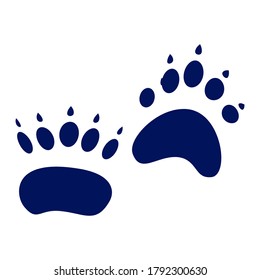 Footprint vector sketch icon isolated on background. Hand drawn Footprint icon. Footprint sketch icon for infographic, website or app.
