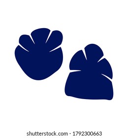 Icono de esbozo del vector de huella aislado en el fondo. Icono de Huella dibujada a mano. Icono de esbozo de la huella para infografía, sitio web o aplicación.