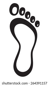 Footprint vector symbol