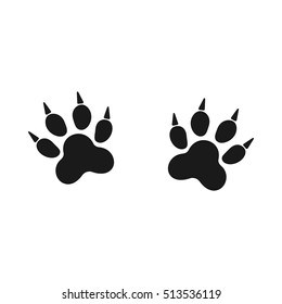 Footprints of animal paw. . Abstract vector. For web and mobile applications, illustration design, brochure, banner, presentation, concept poster, cover.