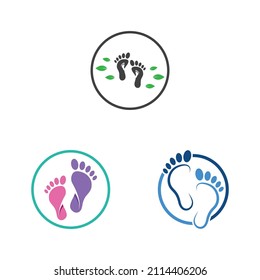 Footprints Footstep Logo Images Illustration Stock Vector (Royalty Free ...