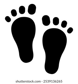 ícone Pegadas, ilustração de elementos Baby