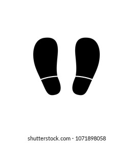 footprints icon. Element of minimalistic icon for mobile concept and web apps. Signs and symbols collection icon for websites, web design, mobile app on white background