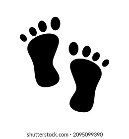 footprints icon or logo isolated sign symbol vector illustration - high quality black style vector icons
