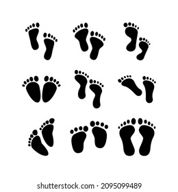 footprints icon or logo isolated sign symbol vector illustration - Collection of high quality black style vector icons
