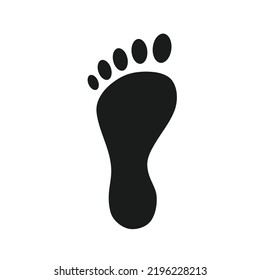 footprints icon with simple design