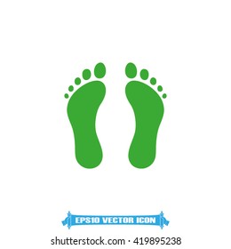 footprints icon vector