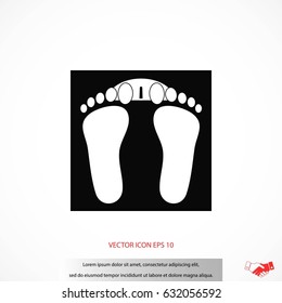 footprints icon vector, flat design best vector icon