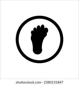 footprints icon vector illustration logo design