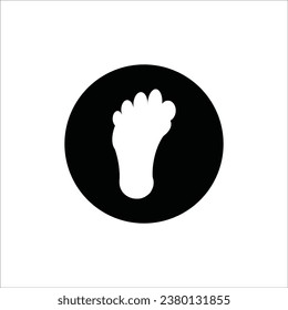 footprints icon vector illustration logo design