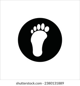 footprints icon vector illustration logo design