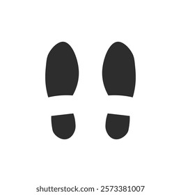 Footprints icon web design in vector