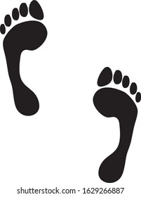 Footprints Isolated on white - Vector