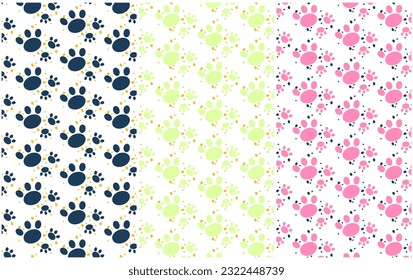 footprints  Kids Clothes Pattern Vector art