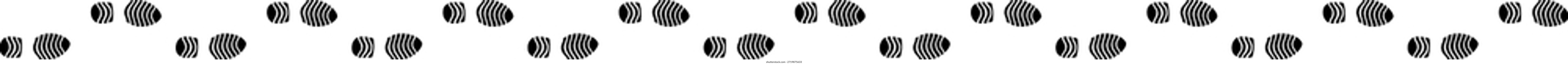footprints sapato único caminho de rastreamento em fundo transparente, Shoes trilha trilha ilustrações vetor, sapato único faixa