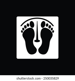 footprints vector icon