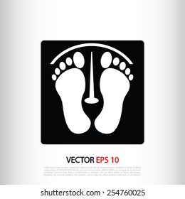 footprints vector icon