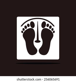 footprints vector icon