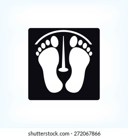 footprints vector icon