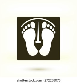 footprints vector icon