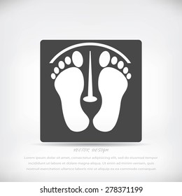 footprints vector icon