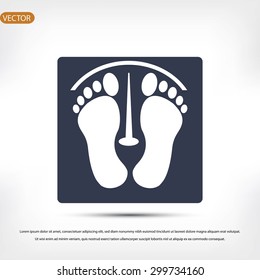 footprints vector icon