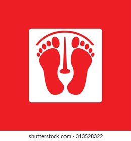 footprints vector icon