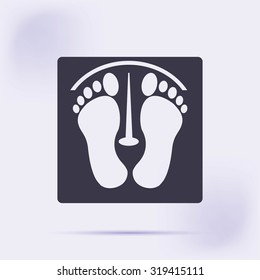footprints vector icon