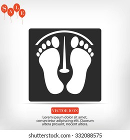 footprints vector icon