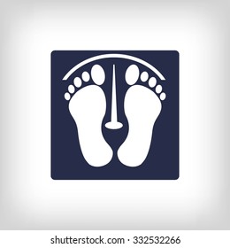 footprints vector icon