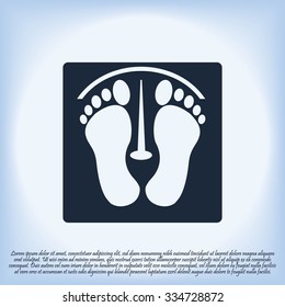 footprints vector icon