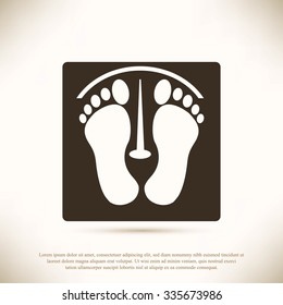 footprints vector icon