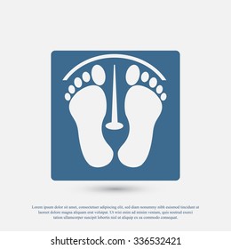 footprints vector icon