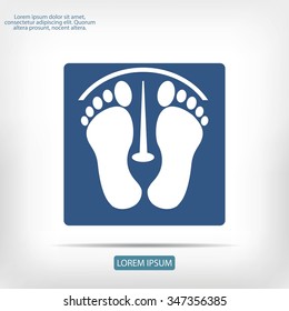 footprints vector icon