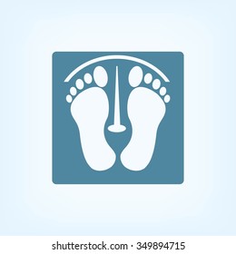 footprints vector icon