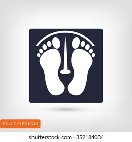 footprints vector icon