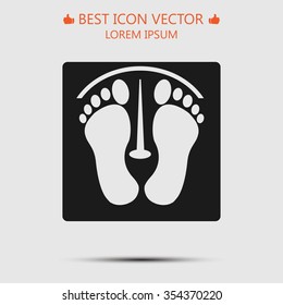 footprints vector icon