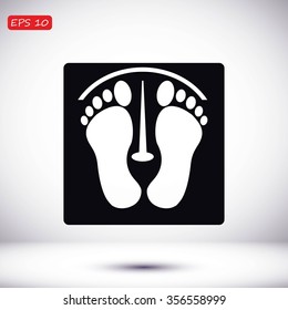 footprints vector icon