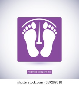 footprints vector icon