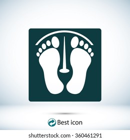 footprints vector icon