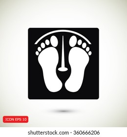 footprints vector icon