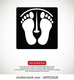 footprints vector icon